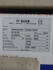 Compacteur tandem Hamm DV90VO - 8