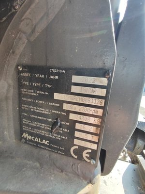 Pelles sur pneus Mecalac 15MWR