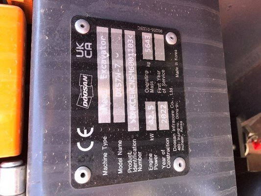 Pelles sur pneus Doosan DX57W-7