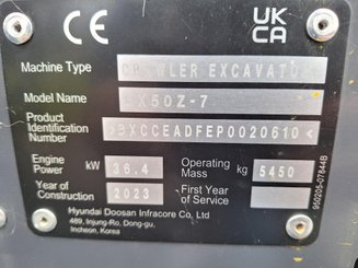 Mini pelle Develon DX50Z-7 - 6