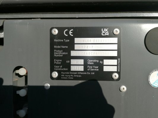 Mini pelles Doosan DX27Z-7