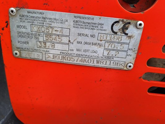 Mini pelles Kubota KX057-4