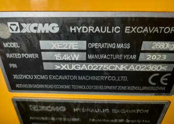 Mini pelle XCMG XE27E - 7