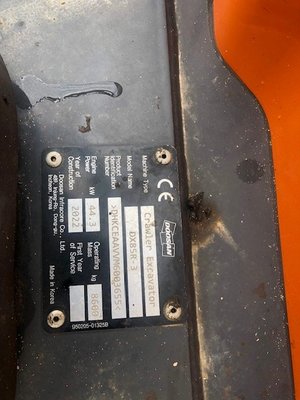 Mini pelles Doosan DX85R-3