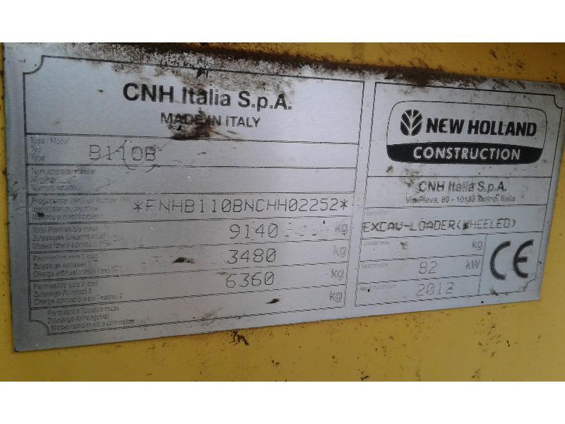 Tracto pelle rigide Tracto pelle rigide New Holland B110B