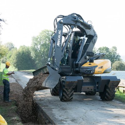 Pelles sur pneus Mecalac 12MTX